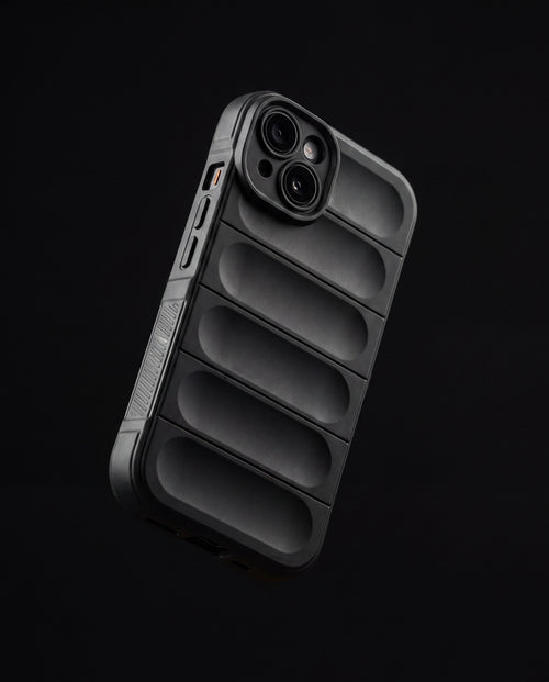 OnlyCovers LB iPhone case in Black - floating dramatic angle