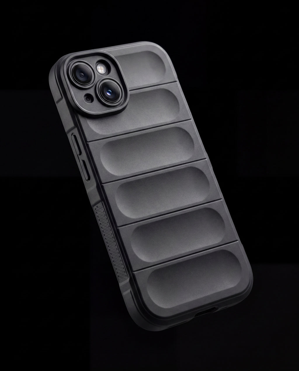 OnlyCovers LB iPhone case in Gray - floating dramatic angle