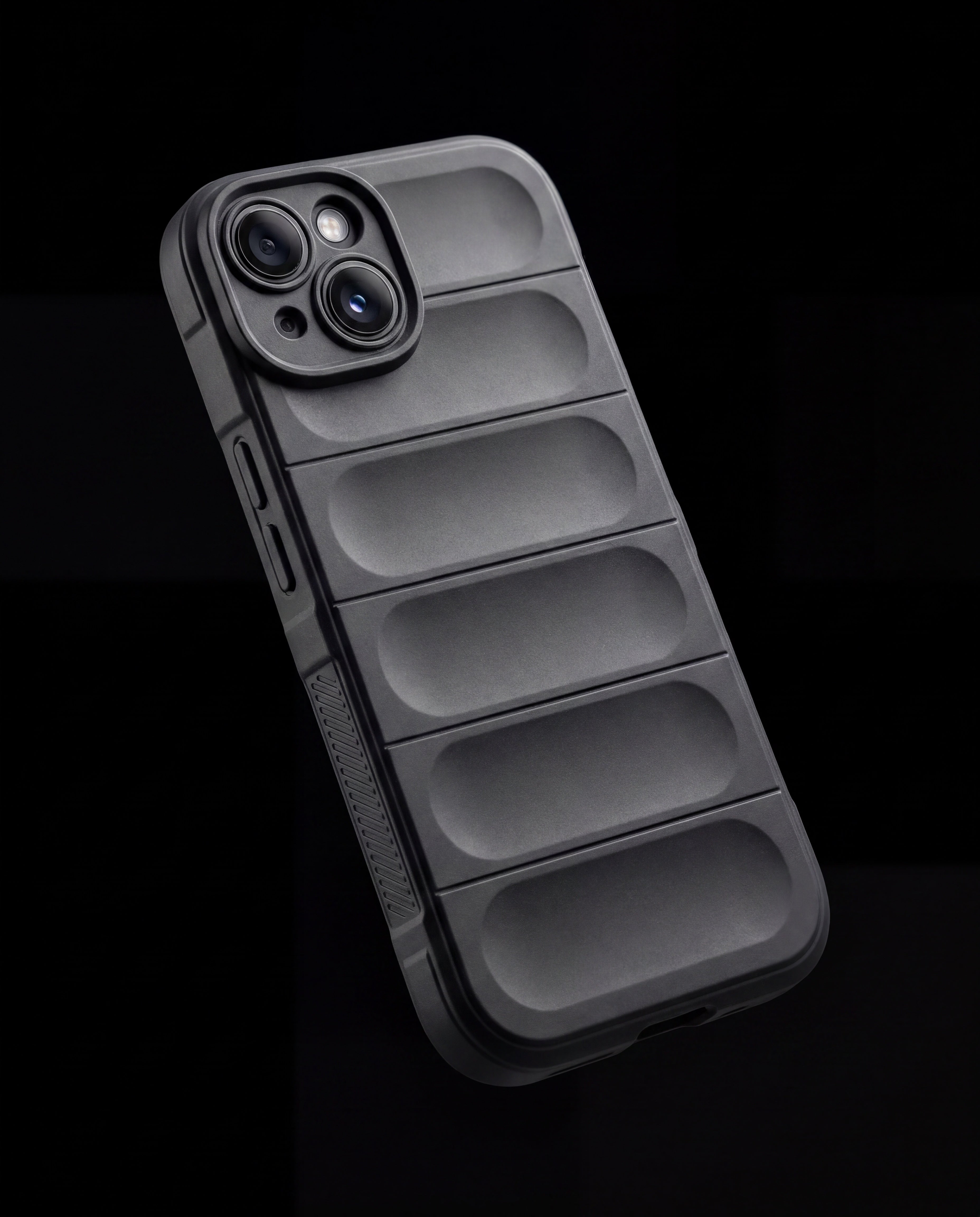 OnlyCovers LB iPhone case in Gray - floating dramatic angle